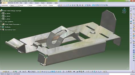 catia recognize sheet metal|CATIA v5 sheet metal design.